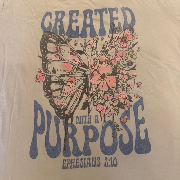 Bella Canvas Light Beige Tee Created With Purpose Spiritual - Picture 2 of 5